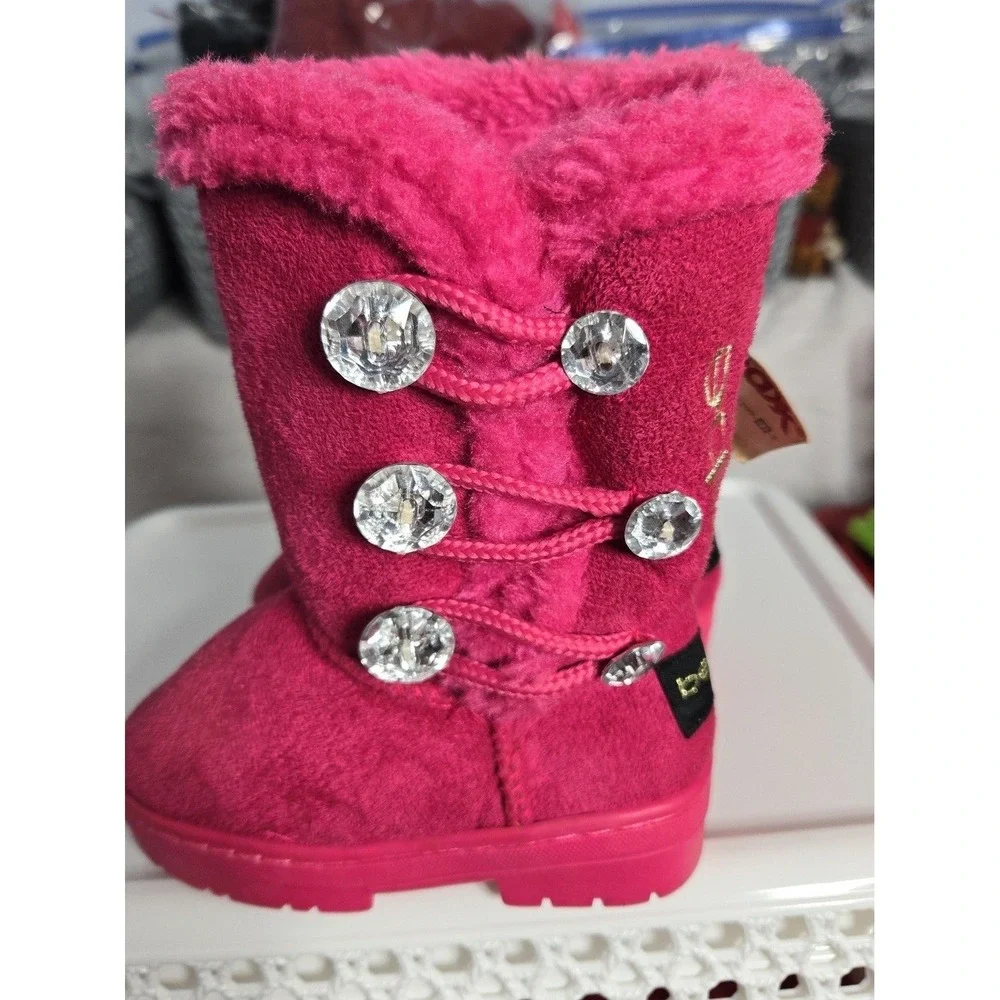 Bebe Womans Boot New Size‎ 7 Pink Fancy Buttons
